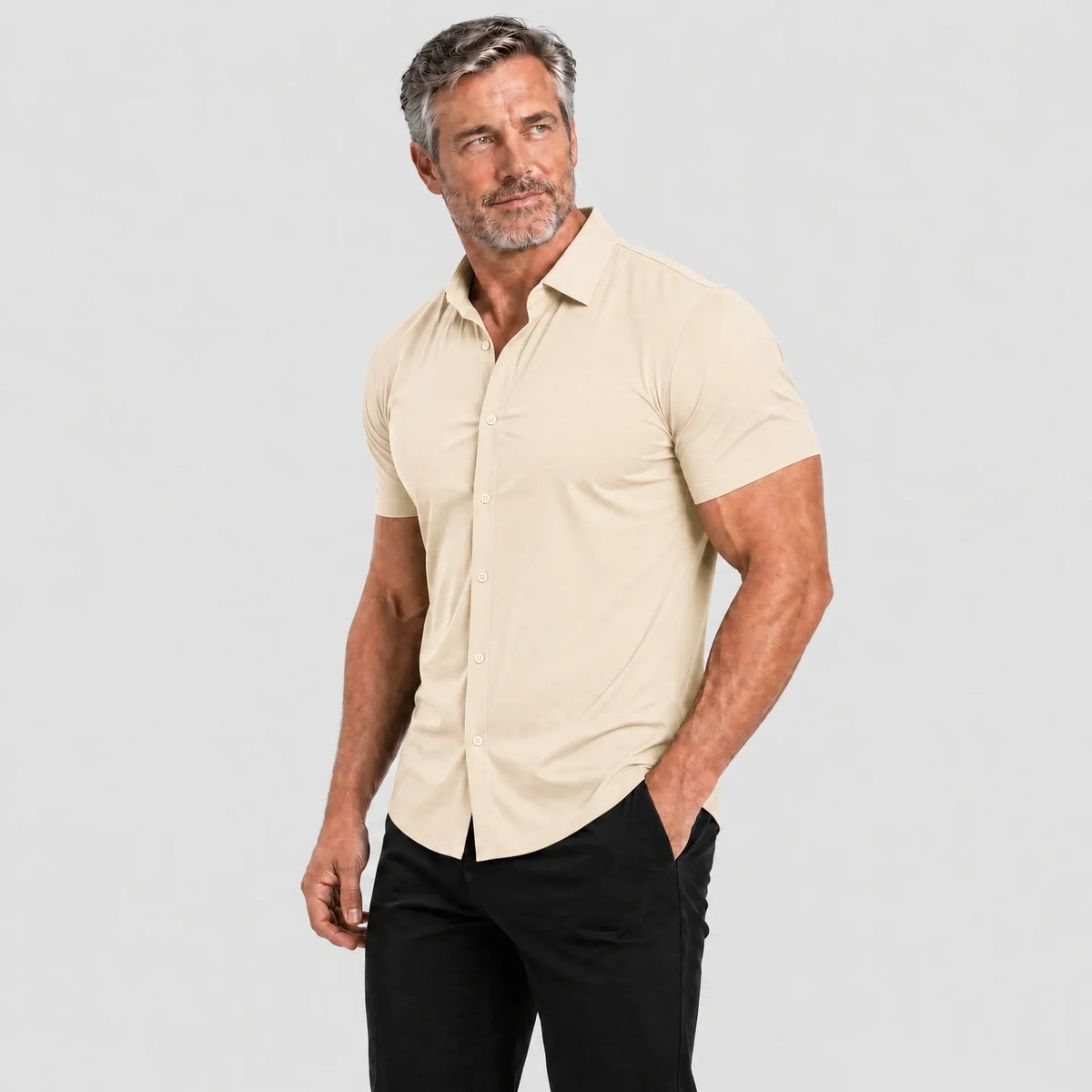 Oak & Weston Muscle Stretch Shirt