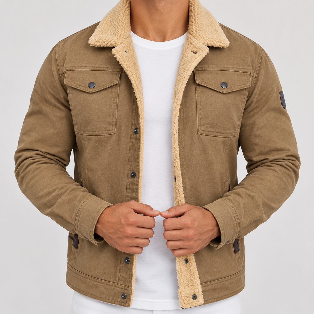 Men's Sherpa Lined Soft Jacket