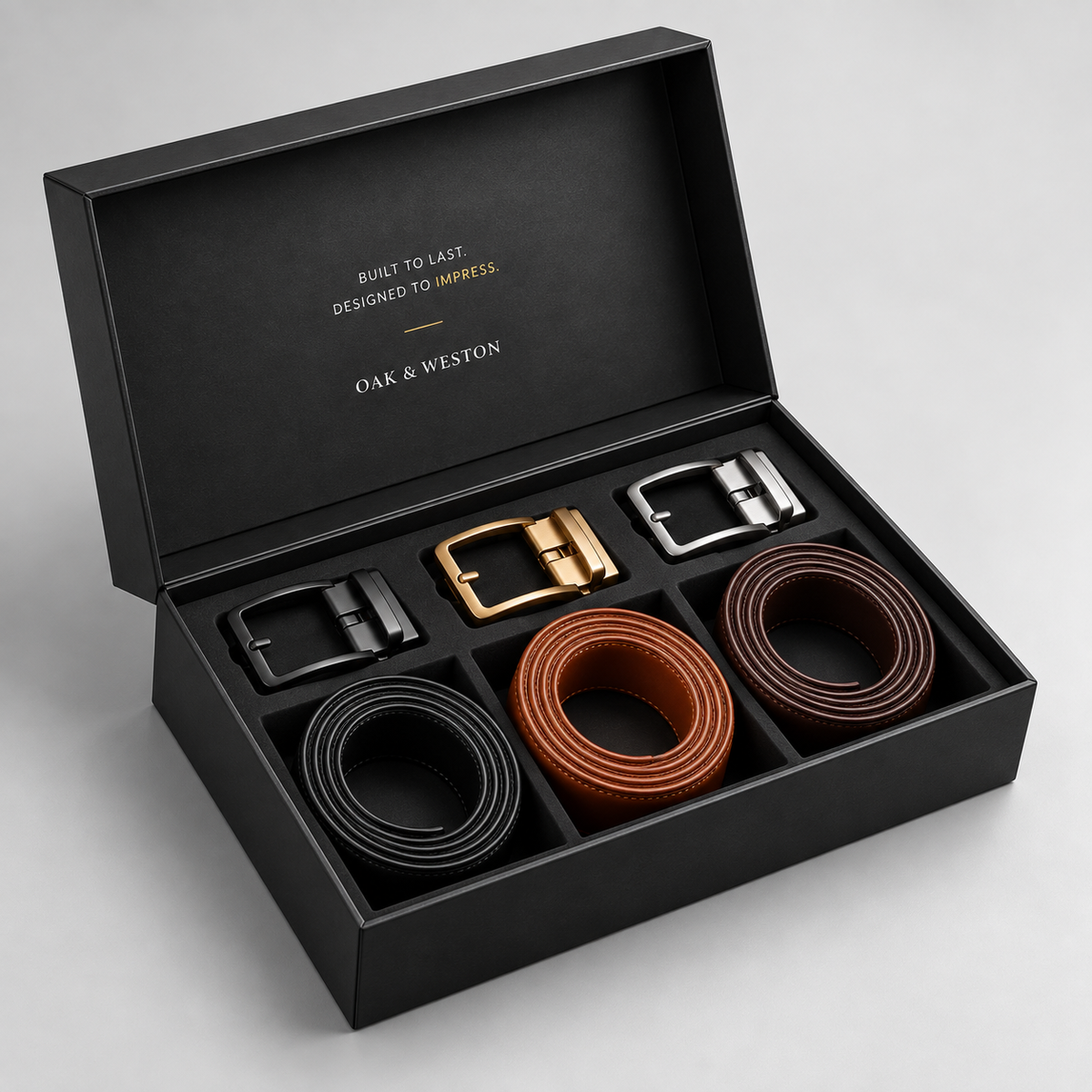 THE OAK & WESTON BELT- 3-PACK
