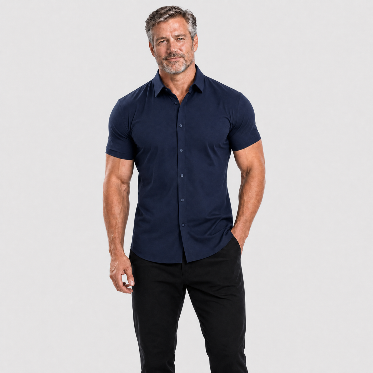 Oak & Weston Muscle Stretch Shirt