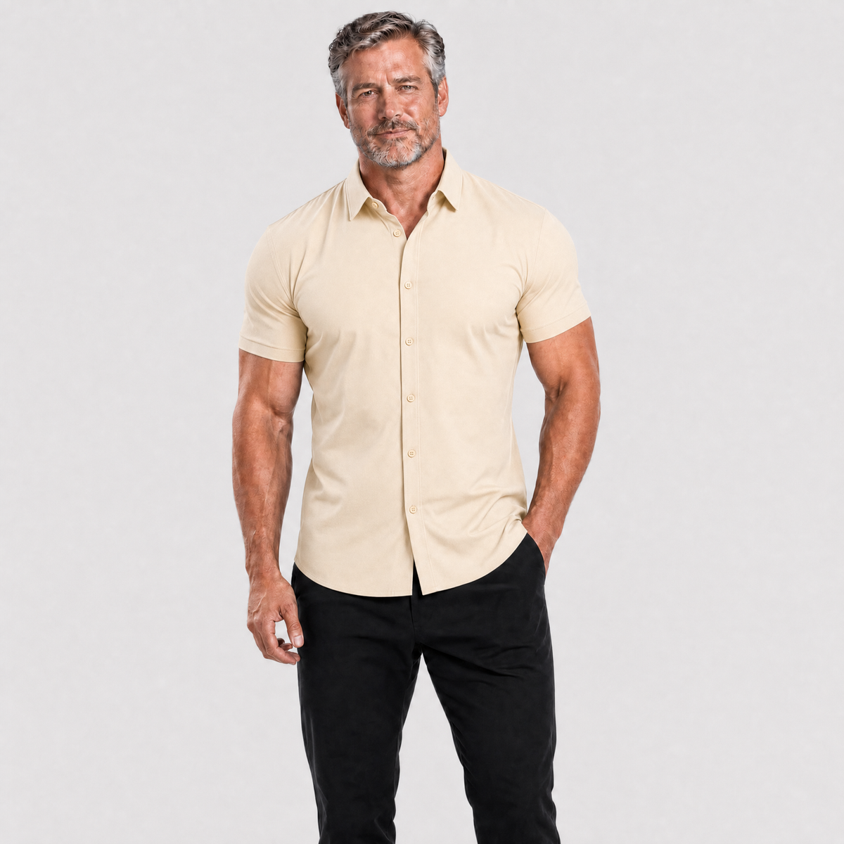 Oak & Weston Muscle Stretch Shirt