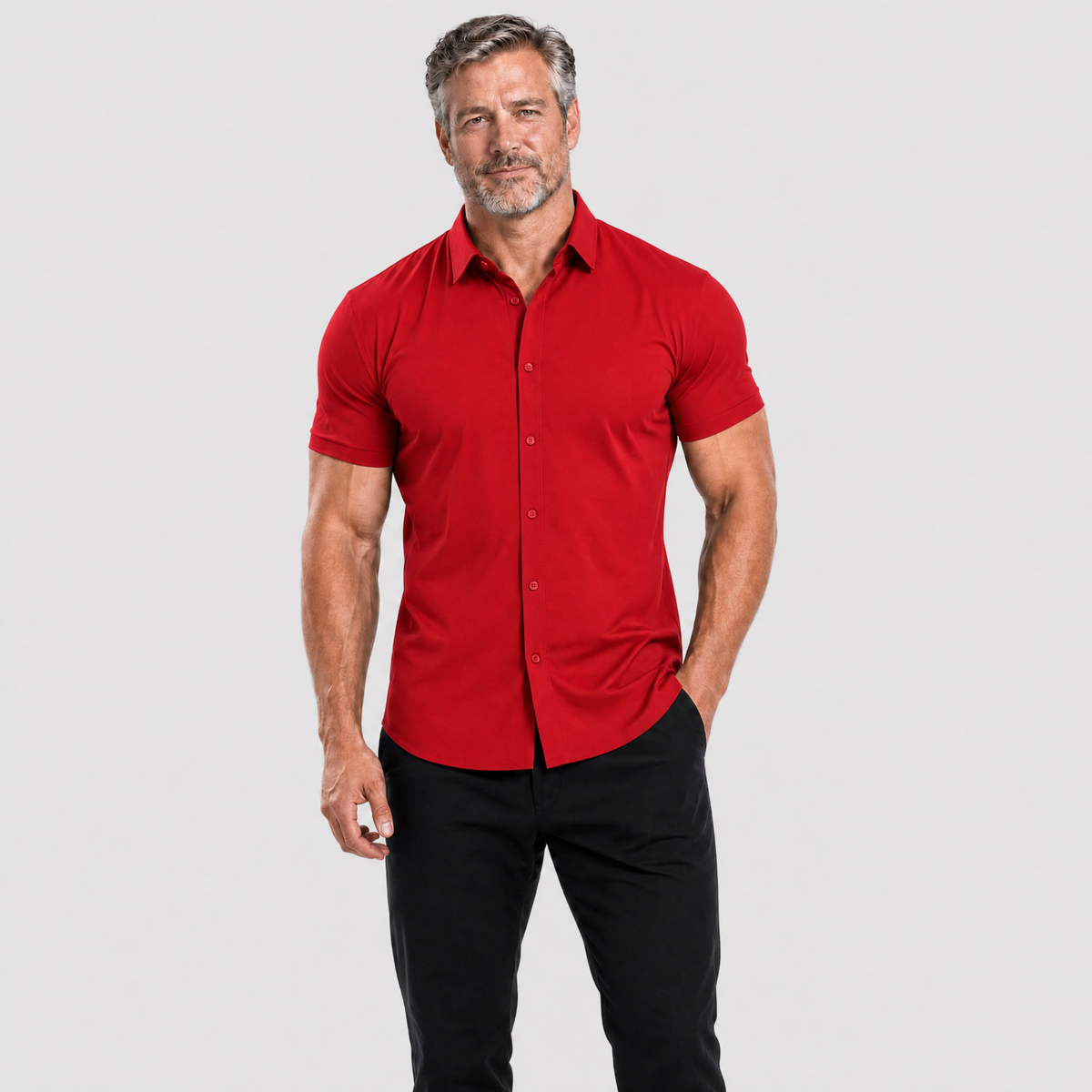 Oak & Weston Muscle Stretch Shirt