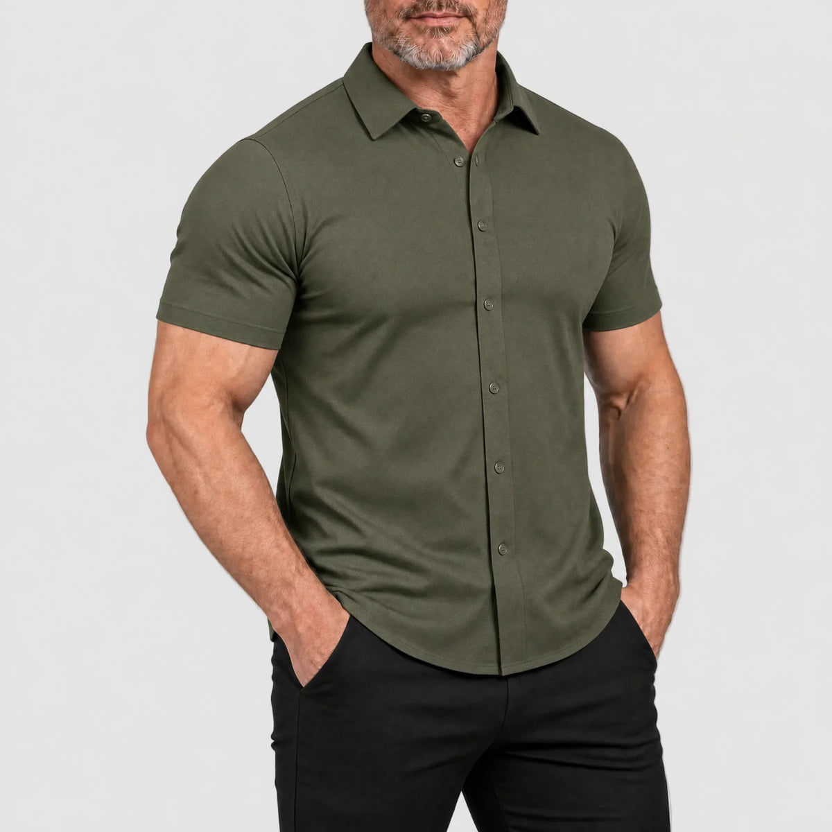 Oak & Weston Muscle Stretch Shirt